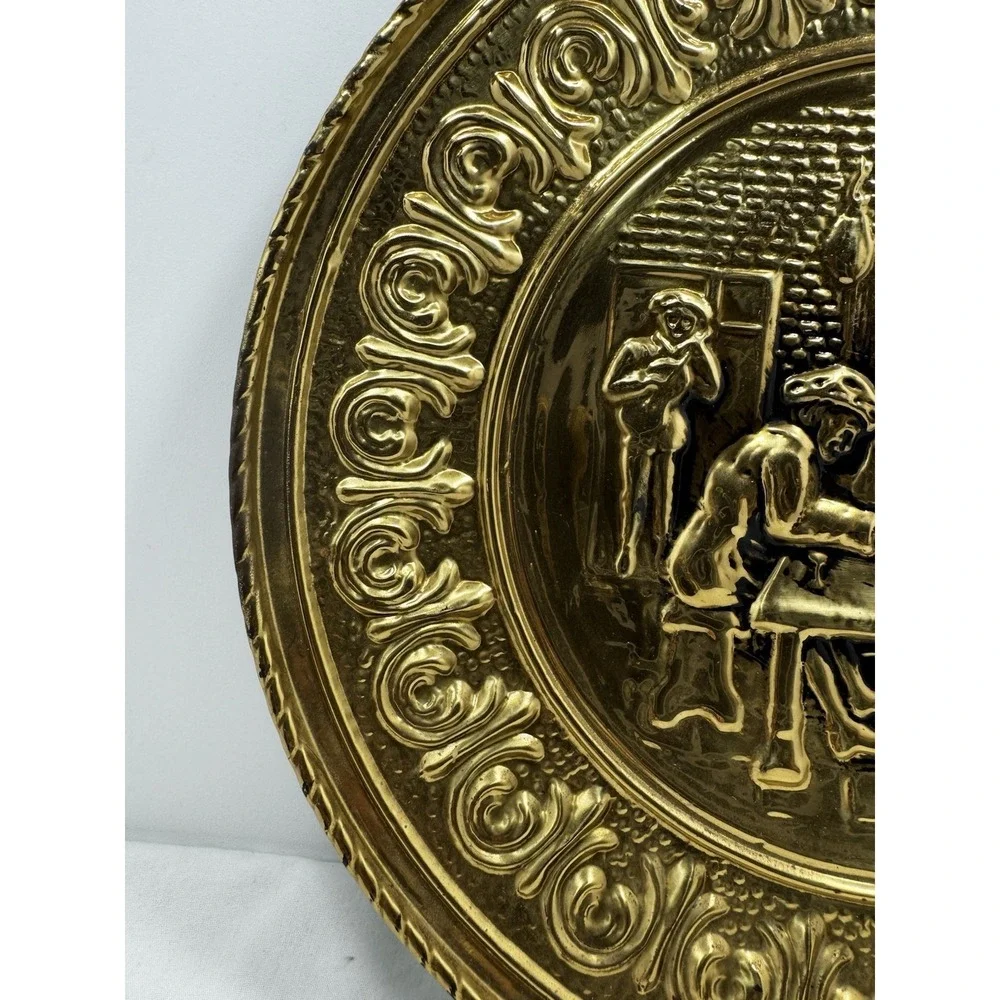 Vintage Peerage Brass Wall Hanging Plaque 12